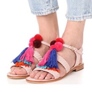 Kate Spade New York Sunset Woven Tassel Sandals
